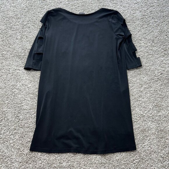 Clara Sunwoo Womens Small 3/4 Sleeves With Shoulder Cut Out Long Line Tunic - Picture 3 of 10